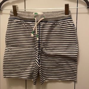 Super cute blue and white vertical stripped shorts